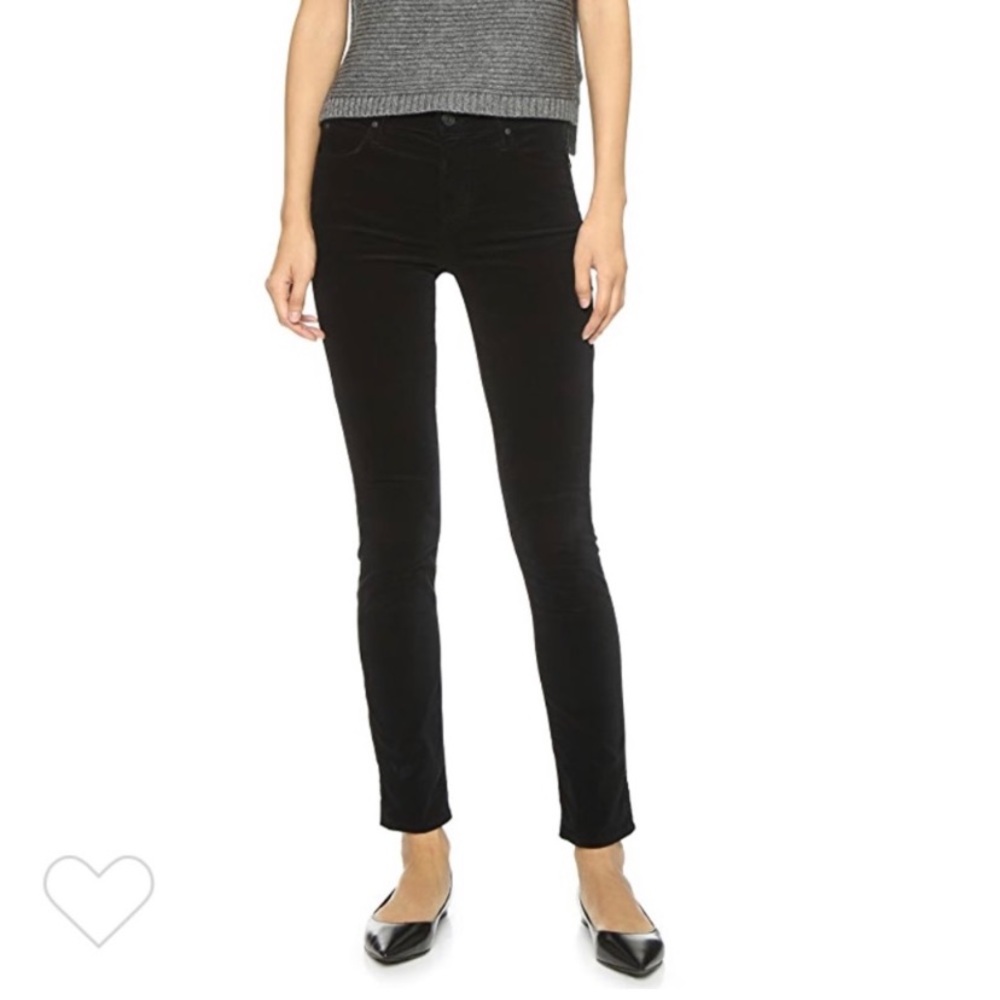 MOTHER good condition velvet skinny jeans